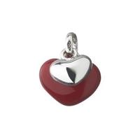 Links of London Double Red and Silver Heart Charm 5030.1011