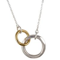 links of london two colour 20 20 loop necklet 50241142