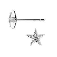 links of london diamond essentials silver star studs 50402458