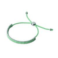 Links of London Silver Green Mini Friendship Bracelet 5010.3155