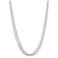 links of london silver silk 10 row necklet 45cm 50202610