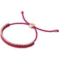 Links of London 18ct Rose Gold Vermeil Purple Friendship Bracelet 5010.3369
