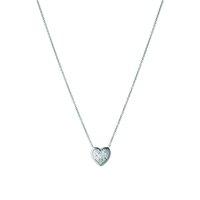 Links of London Silver Heart Pave Diamond Necklace 5020.2727
