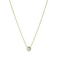 Links of London 18ct Gold Vermeil Pave Disc Necklet 0.09ct 5020.2725