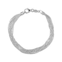 Links of London Silver Silk 10 Row Bracelet 5010.2591