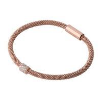 links of london 18ct rose gold vermeil stardust mesh bracelet 50102502