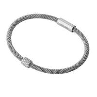 links of london stardust silver mesh cubic zirconia bracelet 50102498