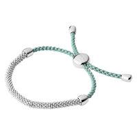 Links of London Effervescence XS Sage Green Cord Bracelet 5010.3145