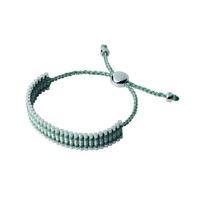 Links of London Mint Green Grey Glitter Friendship Bracelet 5010.3158