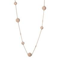 Links of London 18ct Rose Gold Vermeil Timeless Multi Disc Necklace 5020.3006