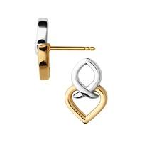Links of London Infinite Love Sterling Silver and 18ct Gold Vermeil Earrings 5040.282