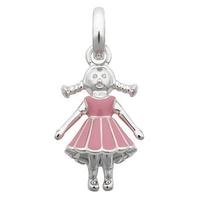 Links of London Silver Pink Enamel Girl Charm 5030 1835