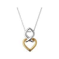 links of london infinite love silver and 18ct yellow gold vermeil neck ...