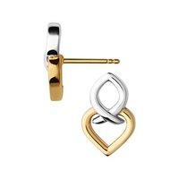 Links Of London Infinite Love Silver And 18ct Yellow Gold Vermeil Earrings