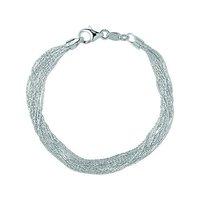 Links of London Silver Silk 10 Row Bracelet