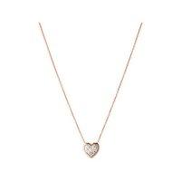 Links of London Diamond Essentials 18ct Rose Gold Vermeil and Pave Diamond Heart Necklace