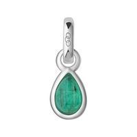 Links of London Emerald and Sterling Silver May Mini Birthstone Charm
