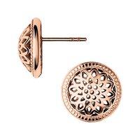 Links of London Timeless 18ct Rose Gold Vermeil Domed Stud Earrings