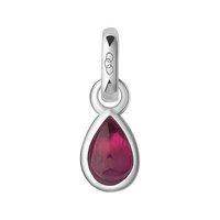 Links of London Ruby and Sterling Silver July Mini Birthstone Charm