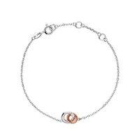 Links of London 20/20 Sterling Silver and 18ct Rose Gold Plated Mini Bracelet
