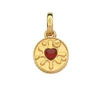 links of london yellow gold jammie dodger charm