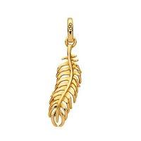 links of london amulet yellow gold feather charm