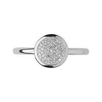 links of london diamond essentials silver and pave diamond round ring