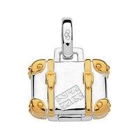 links of london yellow gold and silver suitcase charm