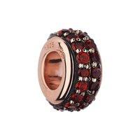 links of london rose gold and rhodolite garnet bead