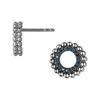 links of london effervescence sterling silver and blue diamond stud ea ...