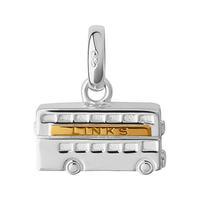 Links of London Sterling Silver and 18ct Yellow Gold Vermeil London Routemaster Charm