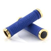 Lizard Skins - Peaty Cheers Lock-on Grips Blue