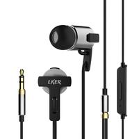 LKER i6 Headsets Headphone 3.5mm Earphone Piston In-ear with Earbud Listening Music for 6s iPhone 6s Plus Xiaomi Smartphone Answer Phone Switching Son