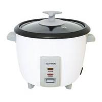 lloytron 08 litre automatic rice cooker white