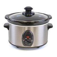 Lloytron 1.5 Litre 120W Slow Cooker Brushed Stainless Steel