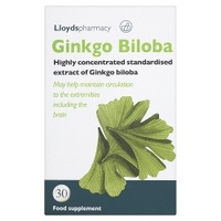 Lloydspharmacy Ginkgo Biloba Extract 120mg - 30 Tablets