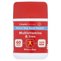 lloydspharmacy multivitamins iron 60 tablets