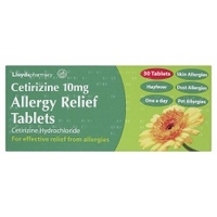Lloydspharmacy Cetirizine 10mg Allergy Relief Tablets - 30 Tablets