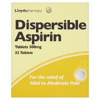 lloydspharmacy dispersible aspirin tablets 300mg 32 tablets