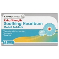 Lloydspharmacy - Extra Strength Soothing Heartburn Relief 12 Tablets