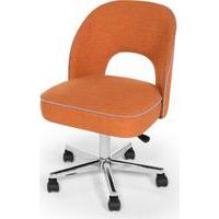 lloyd office chair marigold orange and persian grey