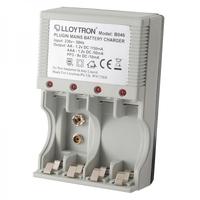 Lloytron B046 Home Charger For 4 x AA/AAA & PP3 UK Plug