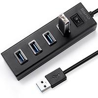 Llano USB3.0 HUB 4-Port Super-Speed with Switch and 50CM Cable