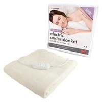 Lloytron Luxury Washable Dual Heat Control Electric Underblanket, Single