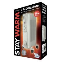 Lloytron F2602GR Stay Warm 7 Fin Oil Radiator 1500W