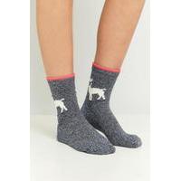 Llama Ankle Socks, BLUE