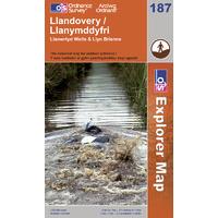 Llandovery - OS Explorer Map Sheet Number 187