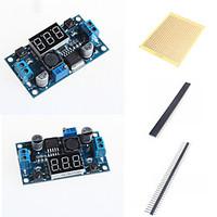 LM2596 DC-DC Adjustable Step-Down Module With A Voltage Meter Display and Accessories