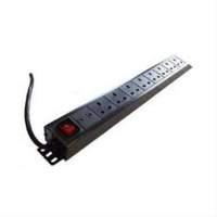 Lms Data 8 Way Vertical Pdu With Surge Protected Uk Plug 1.8m Black (pdu-8ws-v-sp-1u)