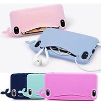 Lovely Silicone cute Whale Soft Case for iPhone 4/4S